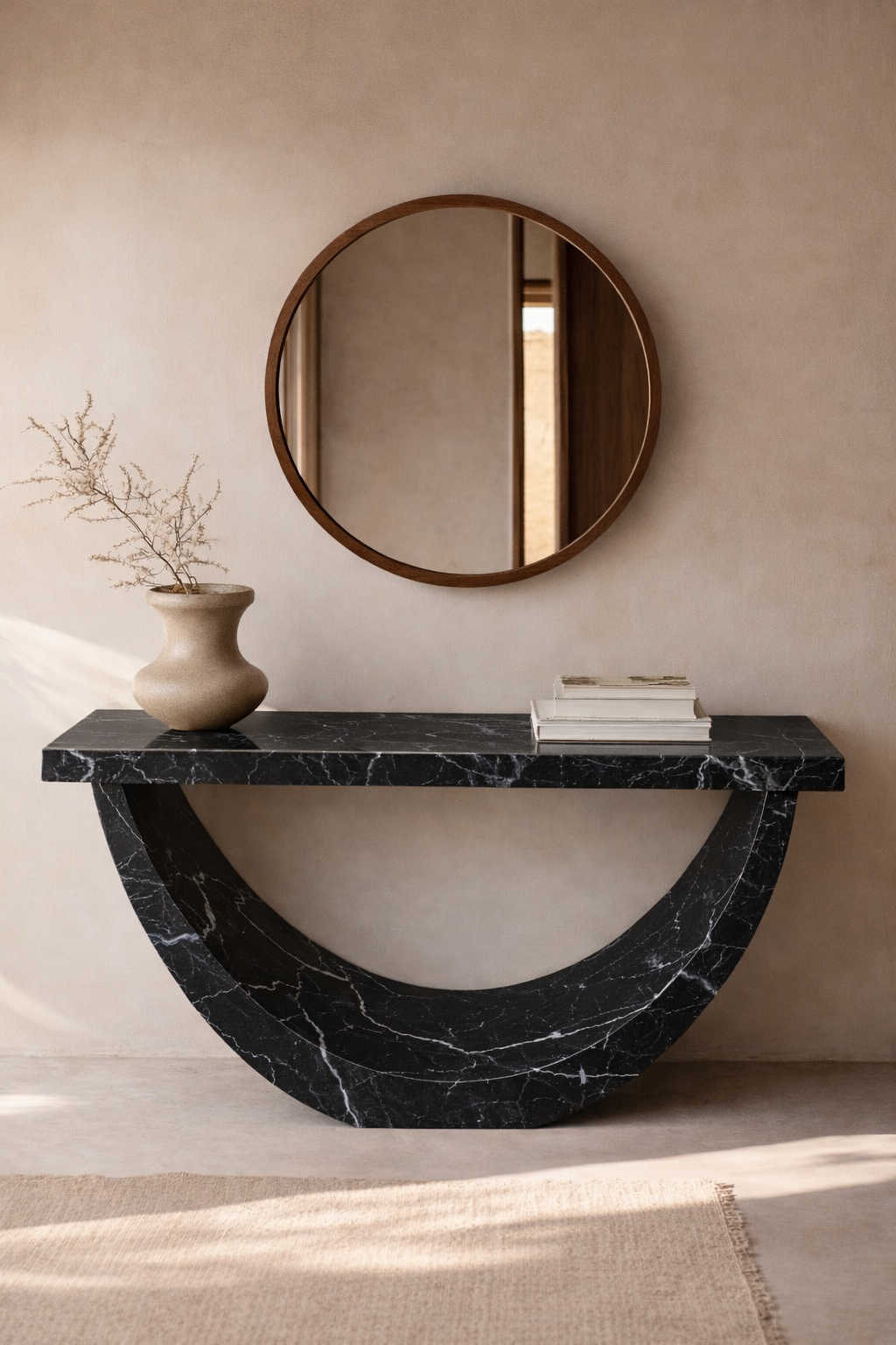Half-Moon Arch Console Table