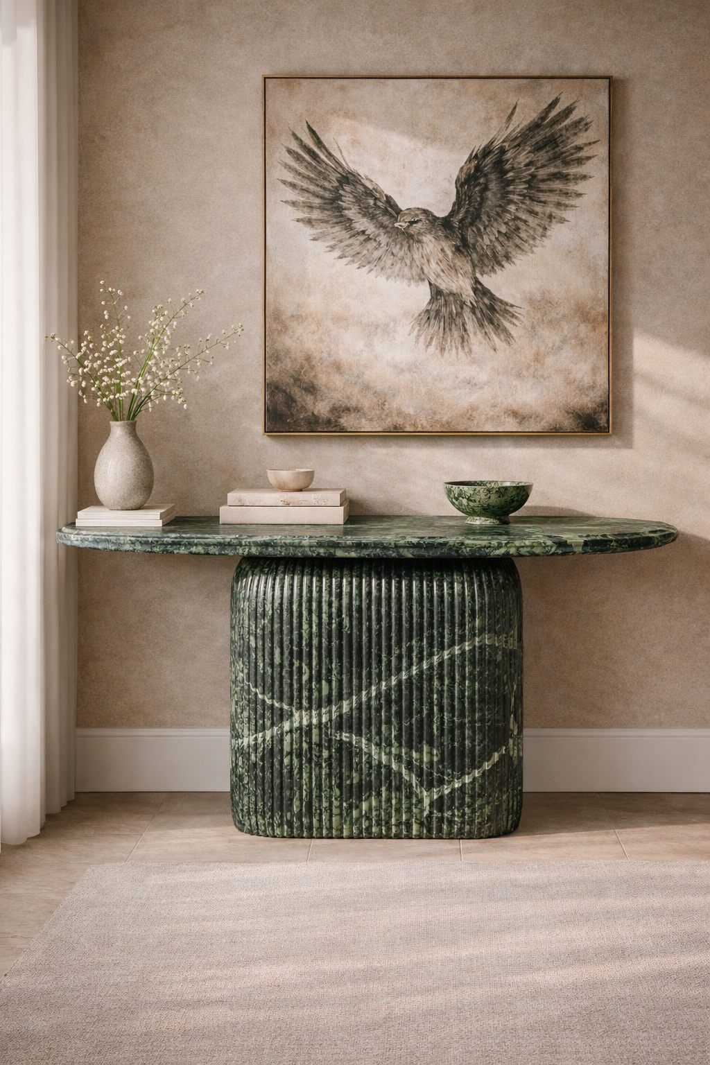 Ebon Crest Console Table