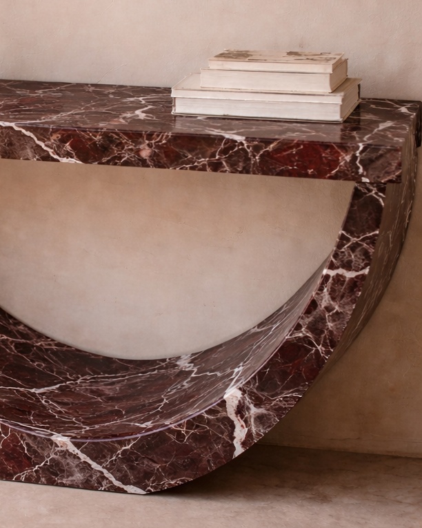 Half-Moon Arch Console Table - View 3