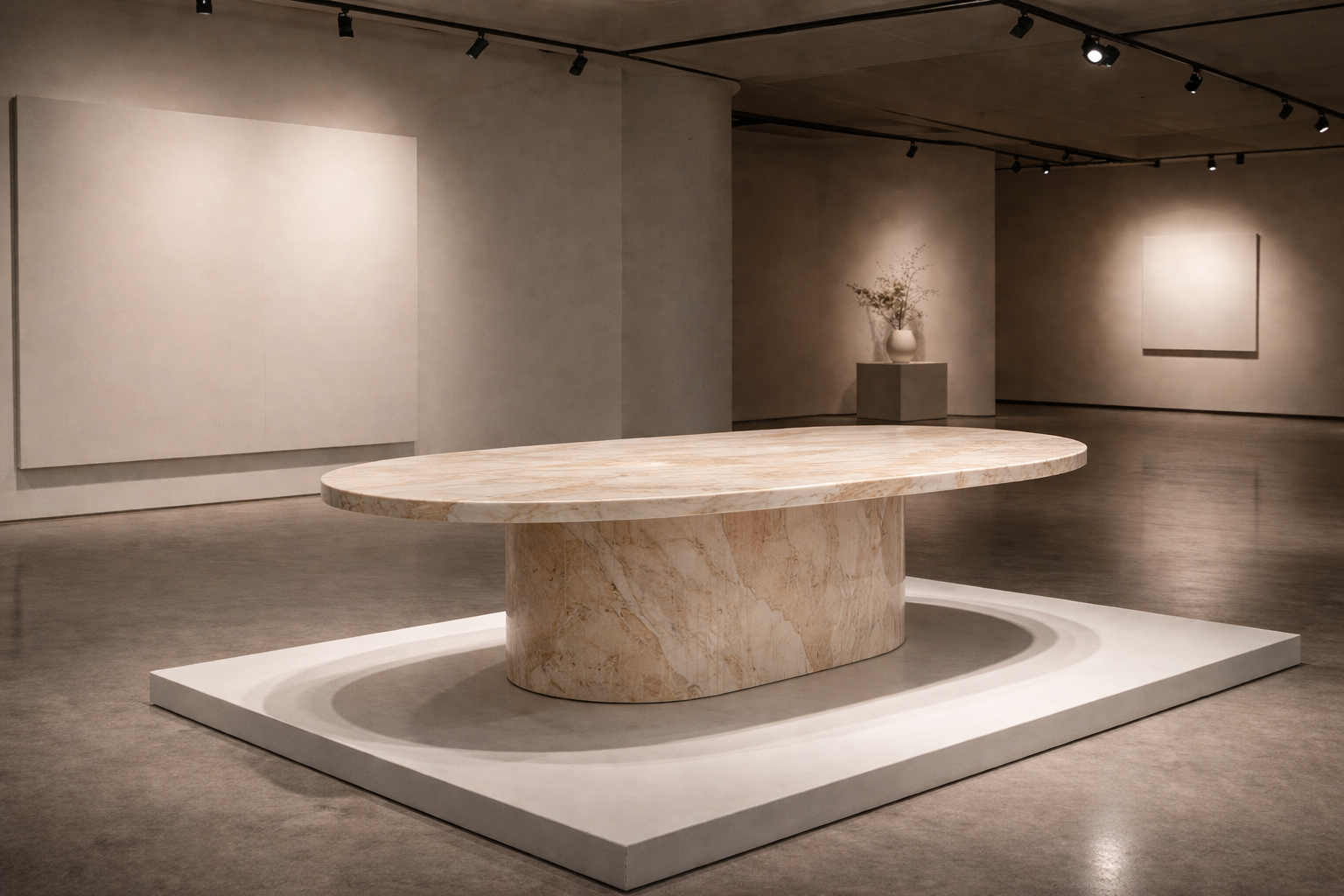 Ellipse Core Stone Table