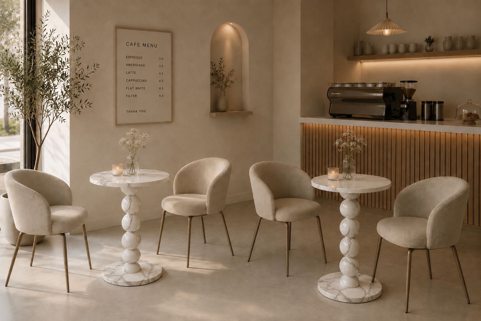 Sphere Column Bistro Table - View 2