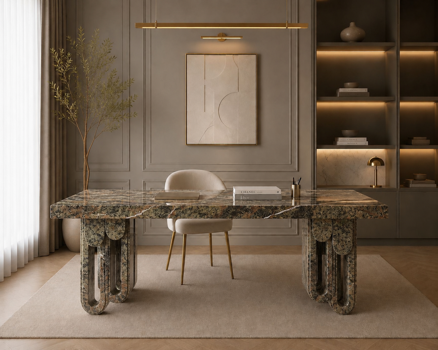 Aureline Sculptural Desk