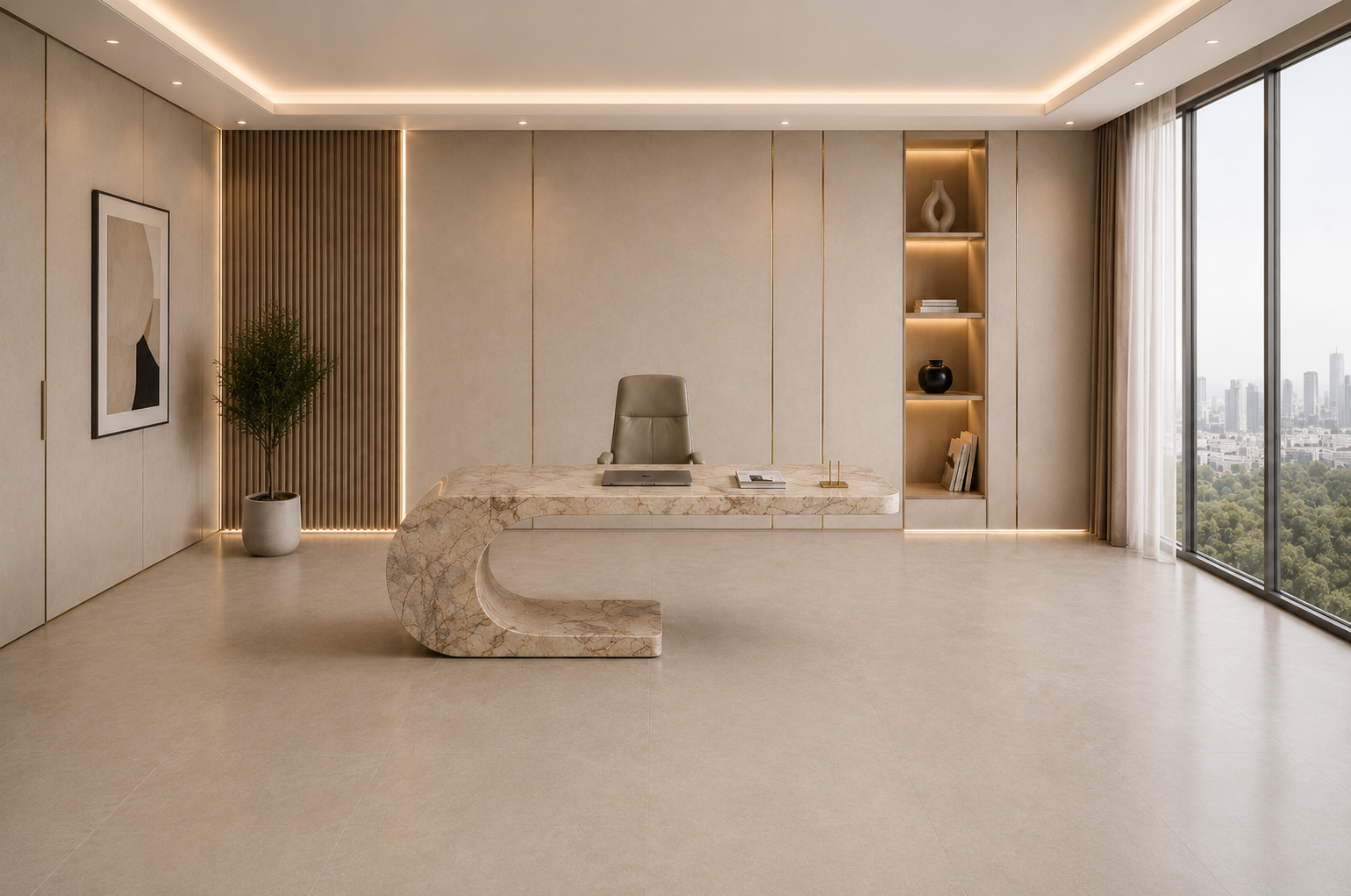 Cantilever Loop Desk - View 1