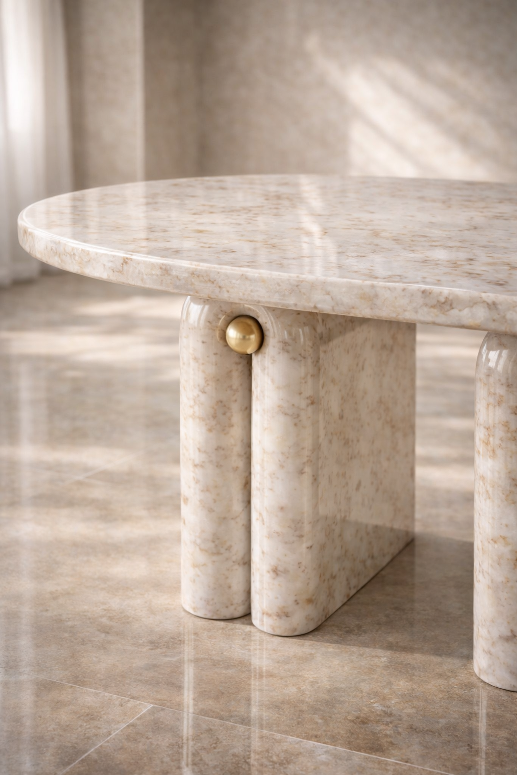 Canyon Arch Marble Table - Oro Bansarino