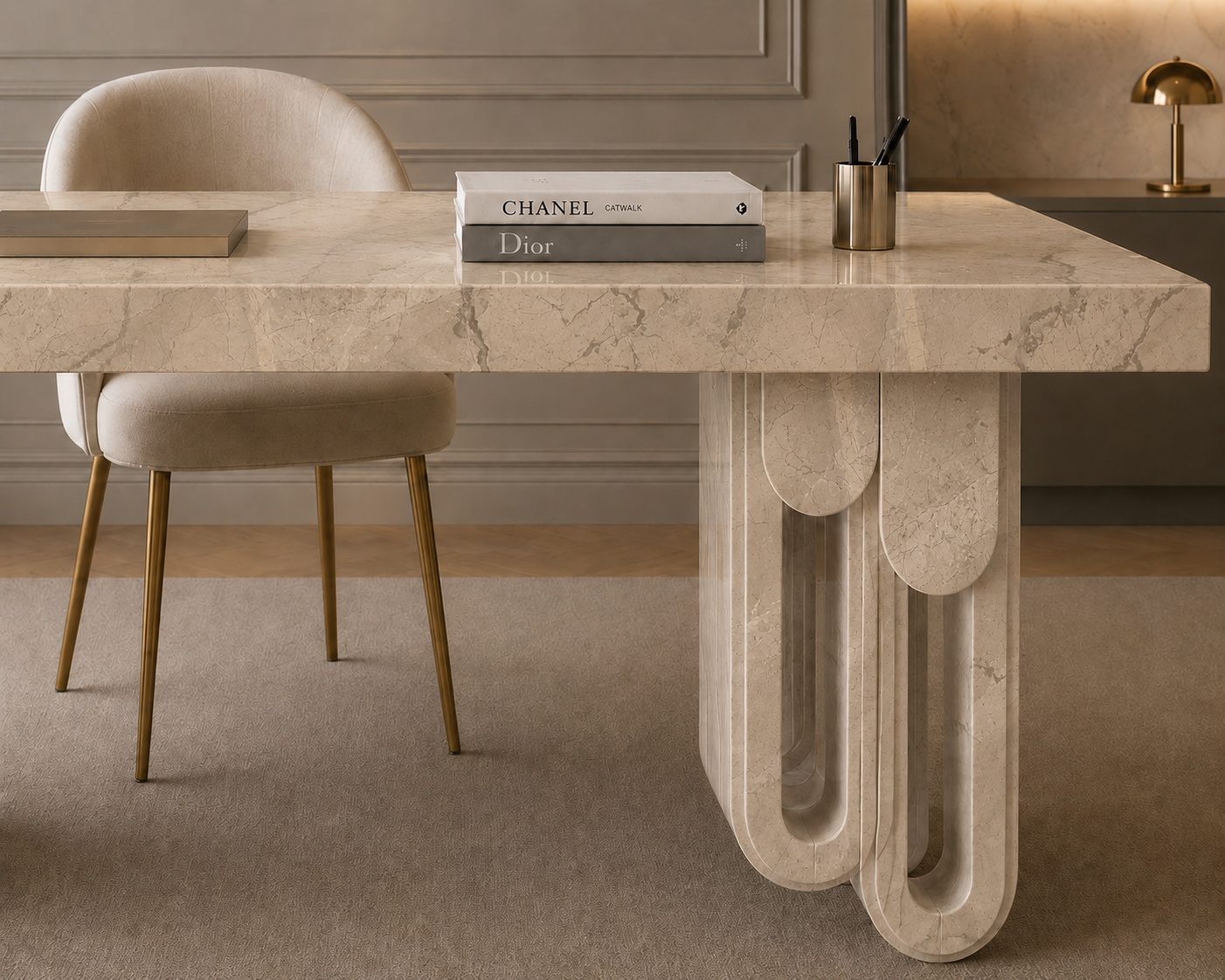 Aureline Sculptural Desk - View 3
