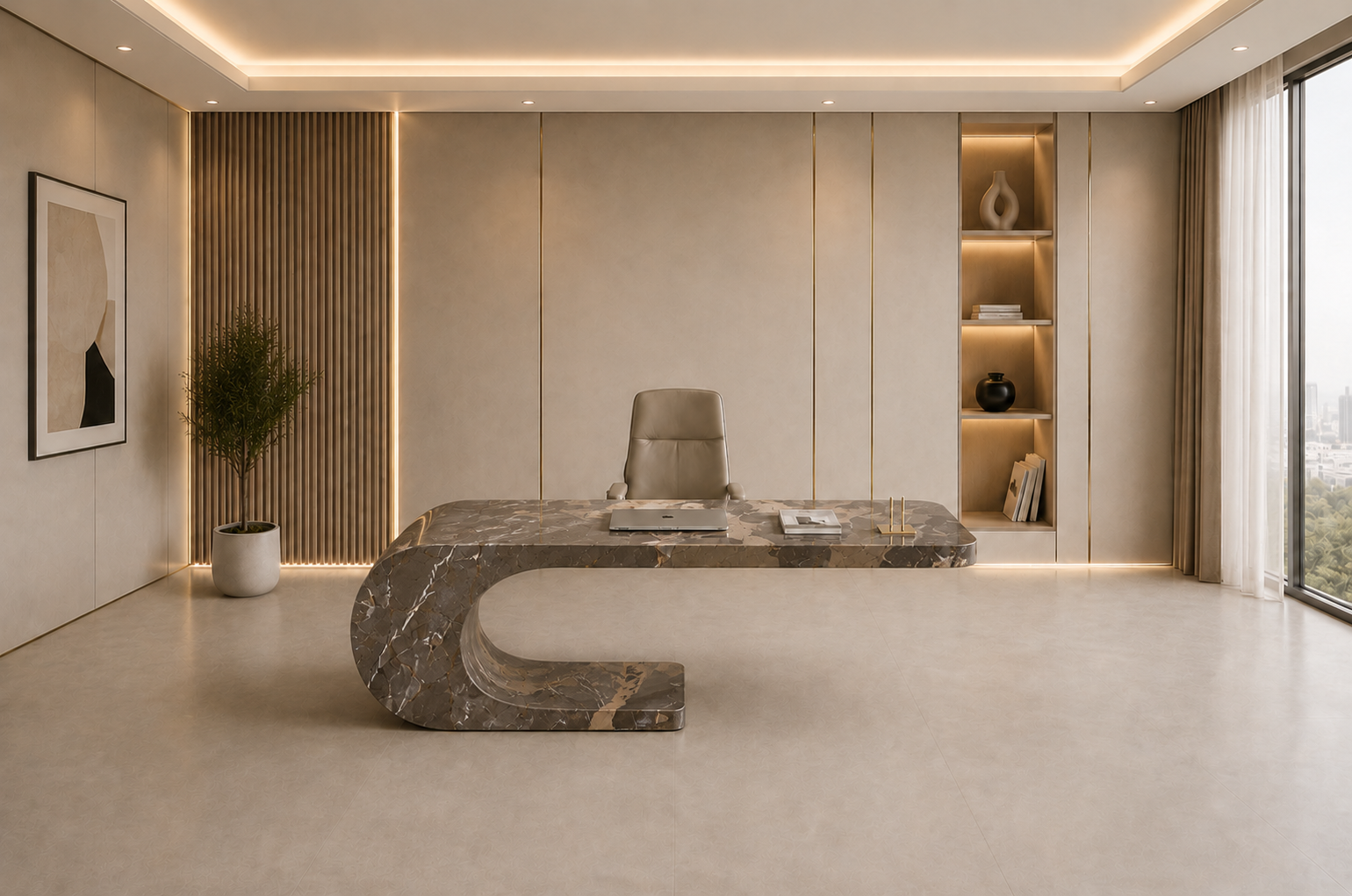 Cantilever Loop Desk - View 1