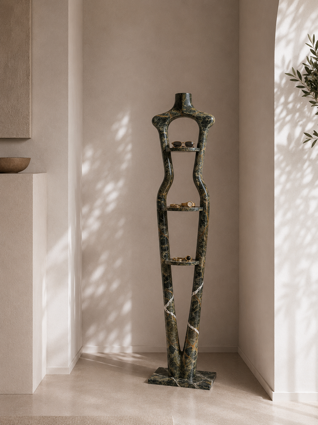 Silhouette Luxe Shelf - Bidasaro green