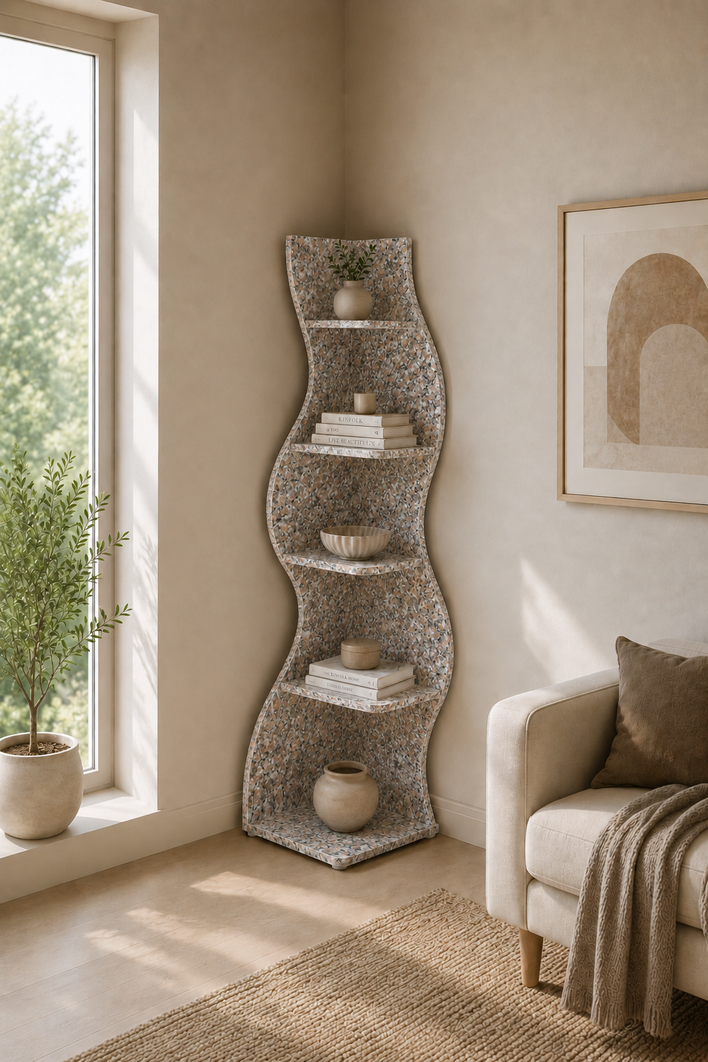 Velora Flow Shelf - Casa Rosavelle