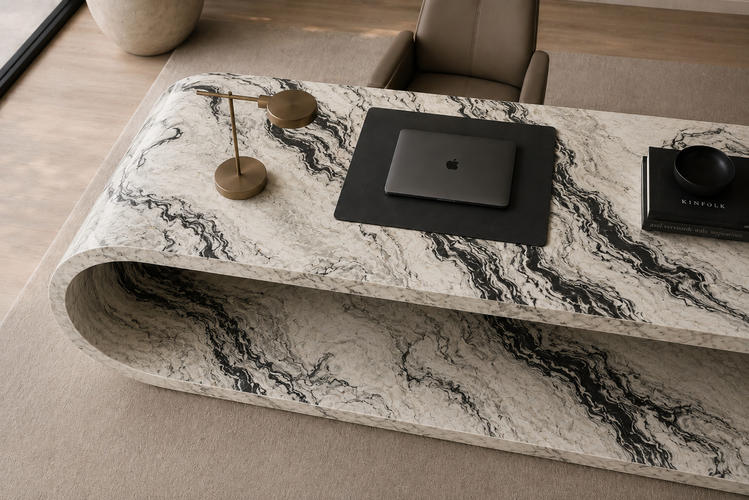 Elysian Curve Desk - View 3