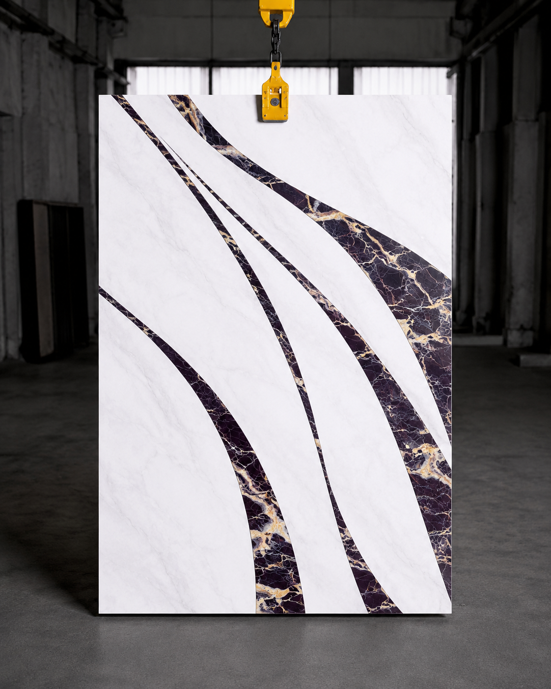 Rays Inlayed Surface - Inlay Glacier Silk-Korvane Red
