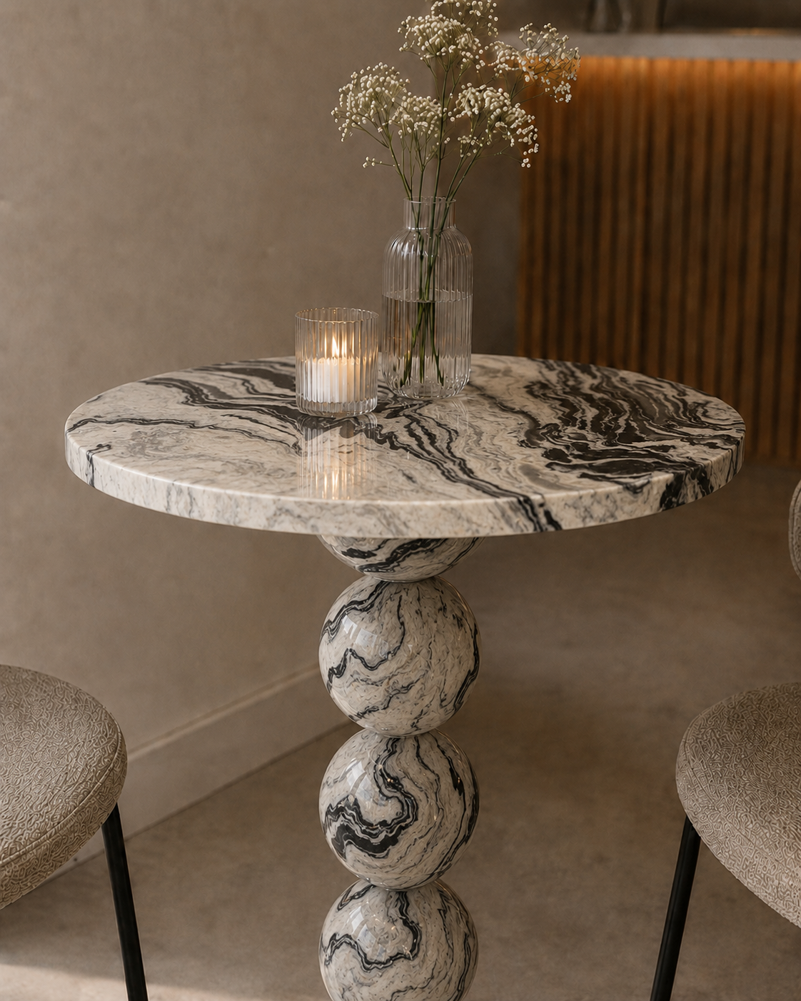 Sphere Column Bistro Table - View 3