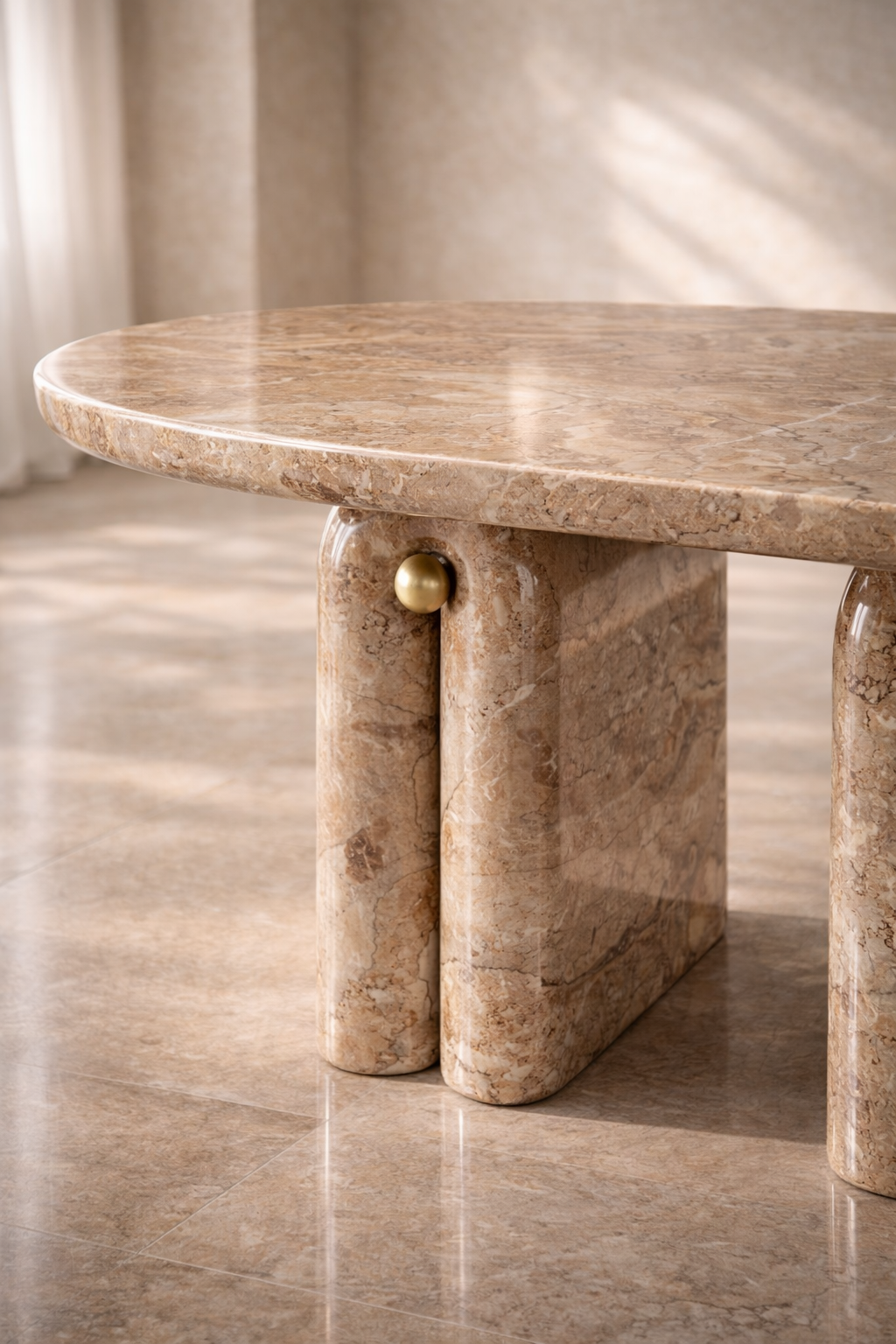 Canyon Arch Marble Table - View 2