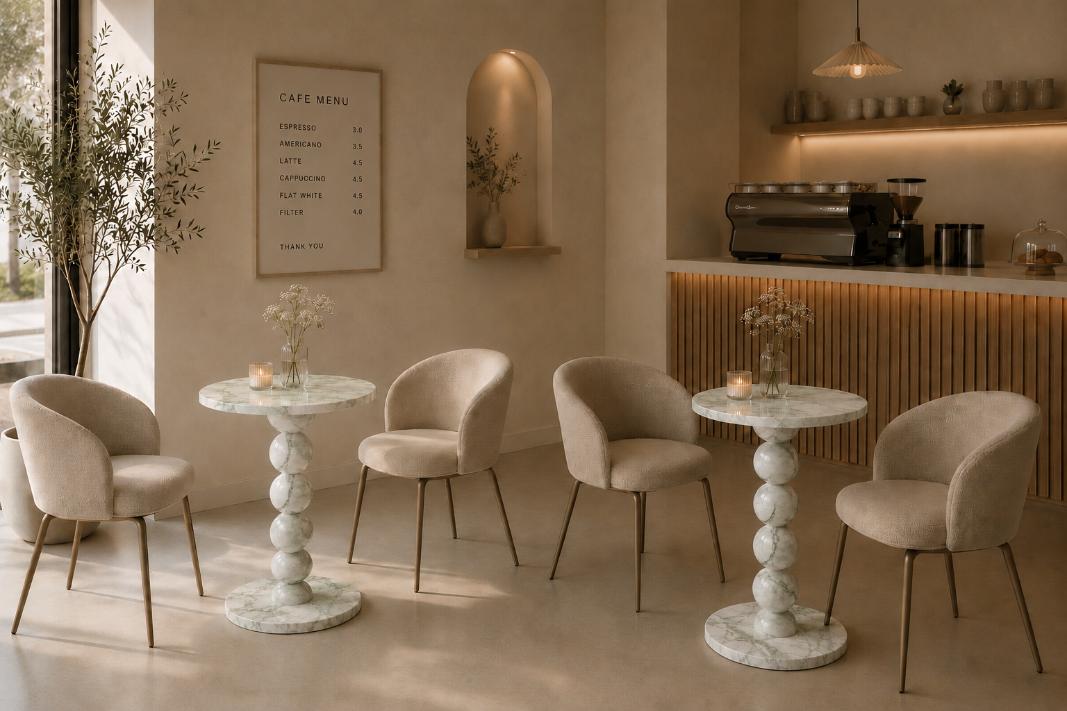 Sphere Column Bistro Table - View 2