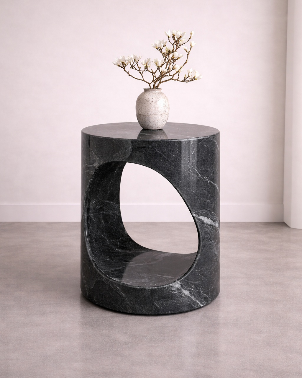 Portico Side Table - Black valeriano