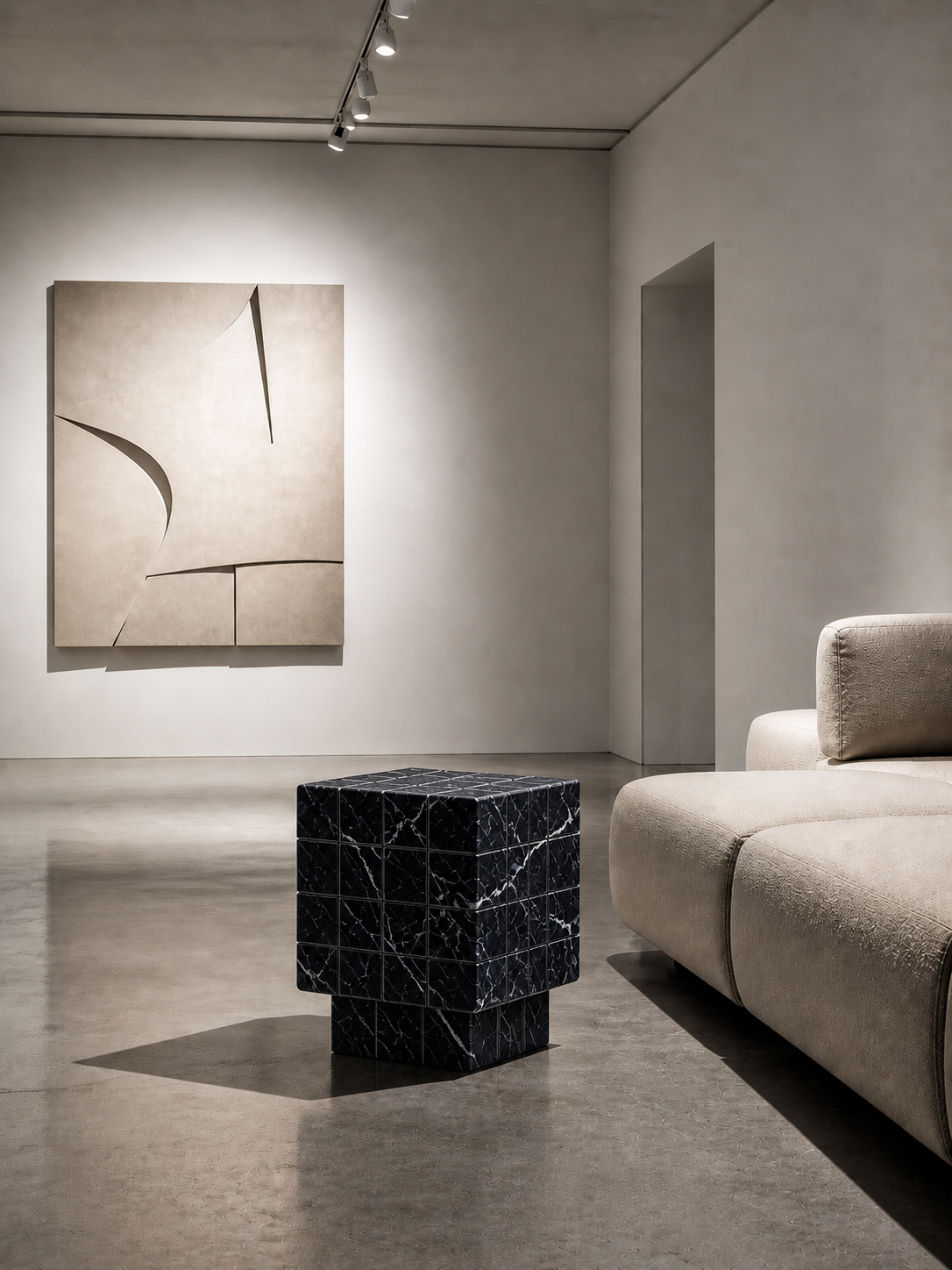 Cubrixa Side Table - View 1