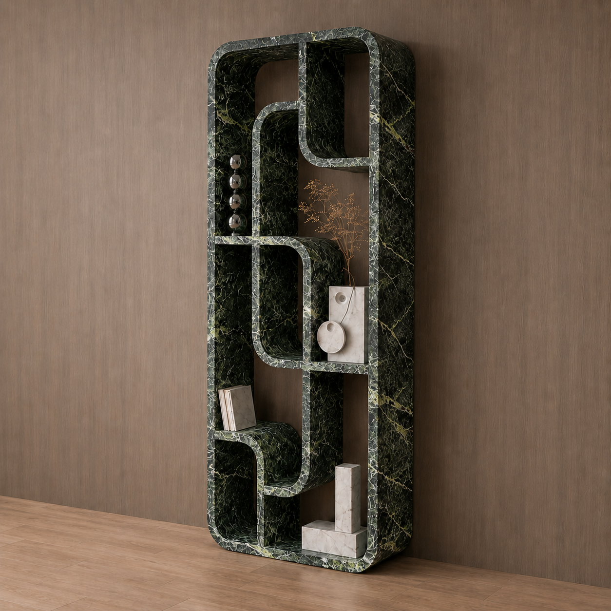 Noir Path Bookshelf - Bidasaro green