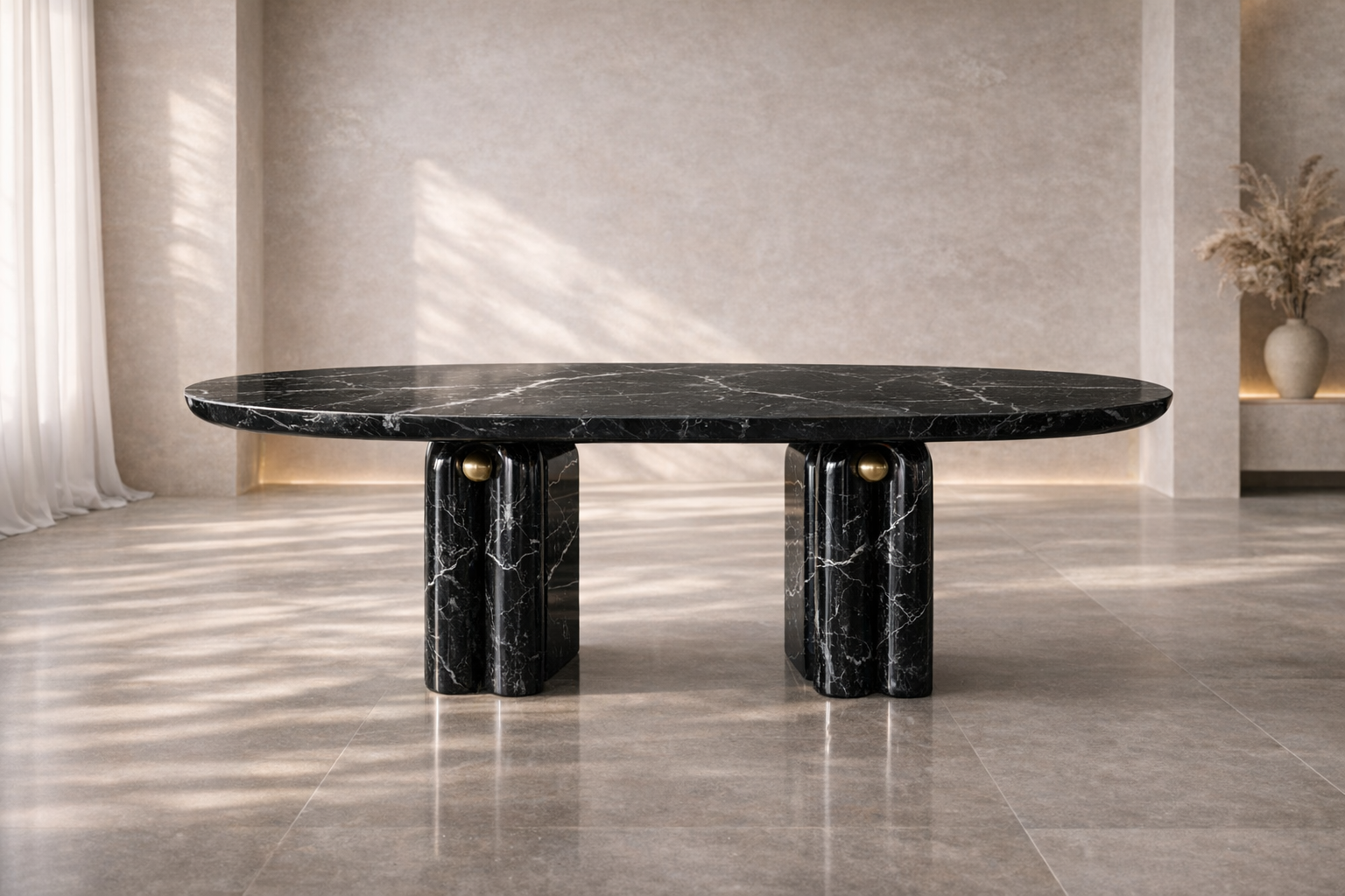 Canyon Arch Marble Table - View 1