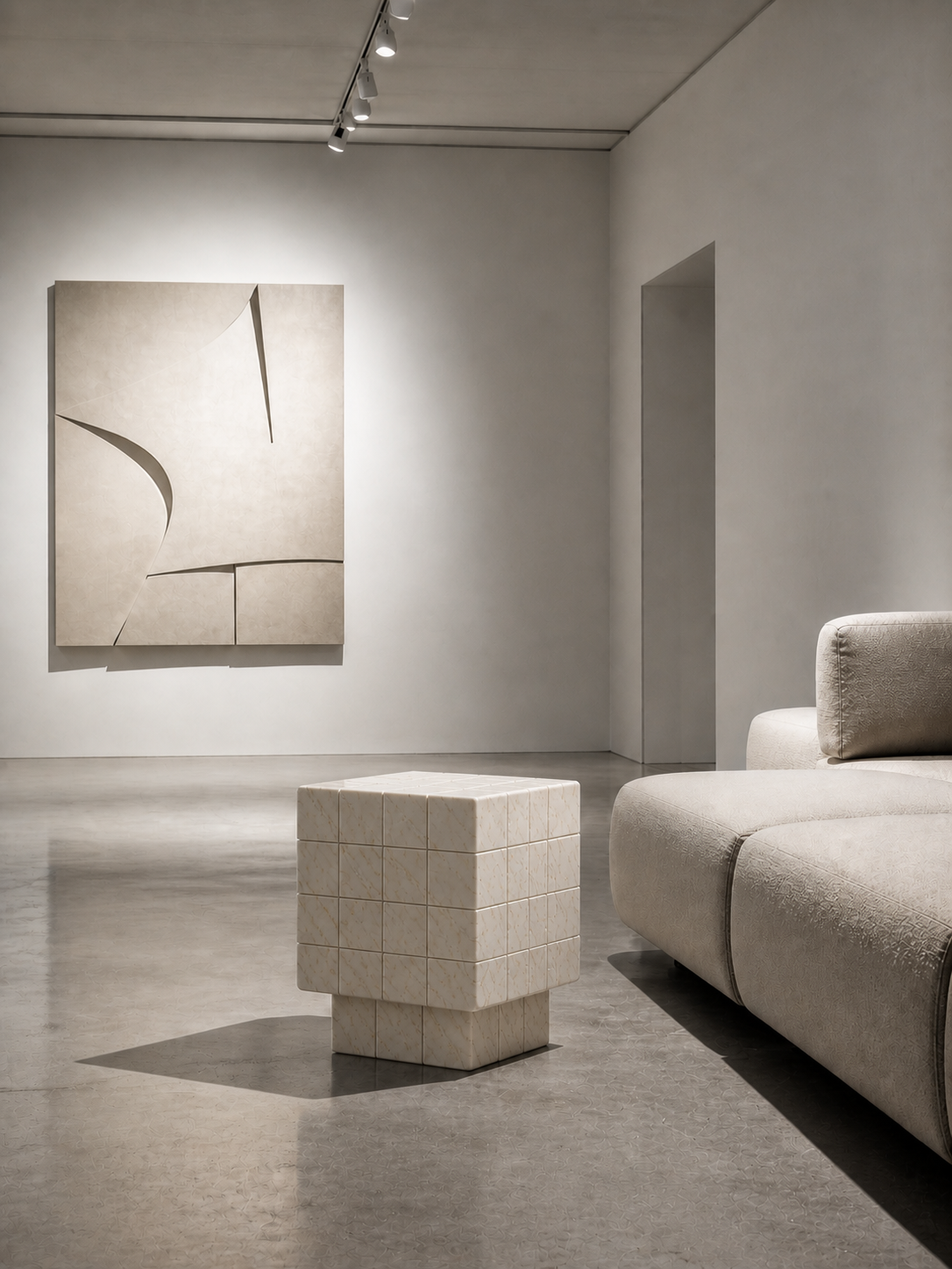 Cubrixa Side Table - View 1