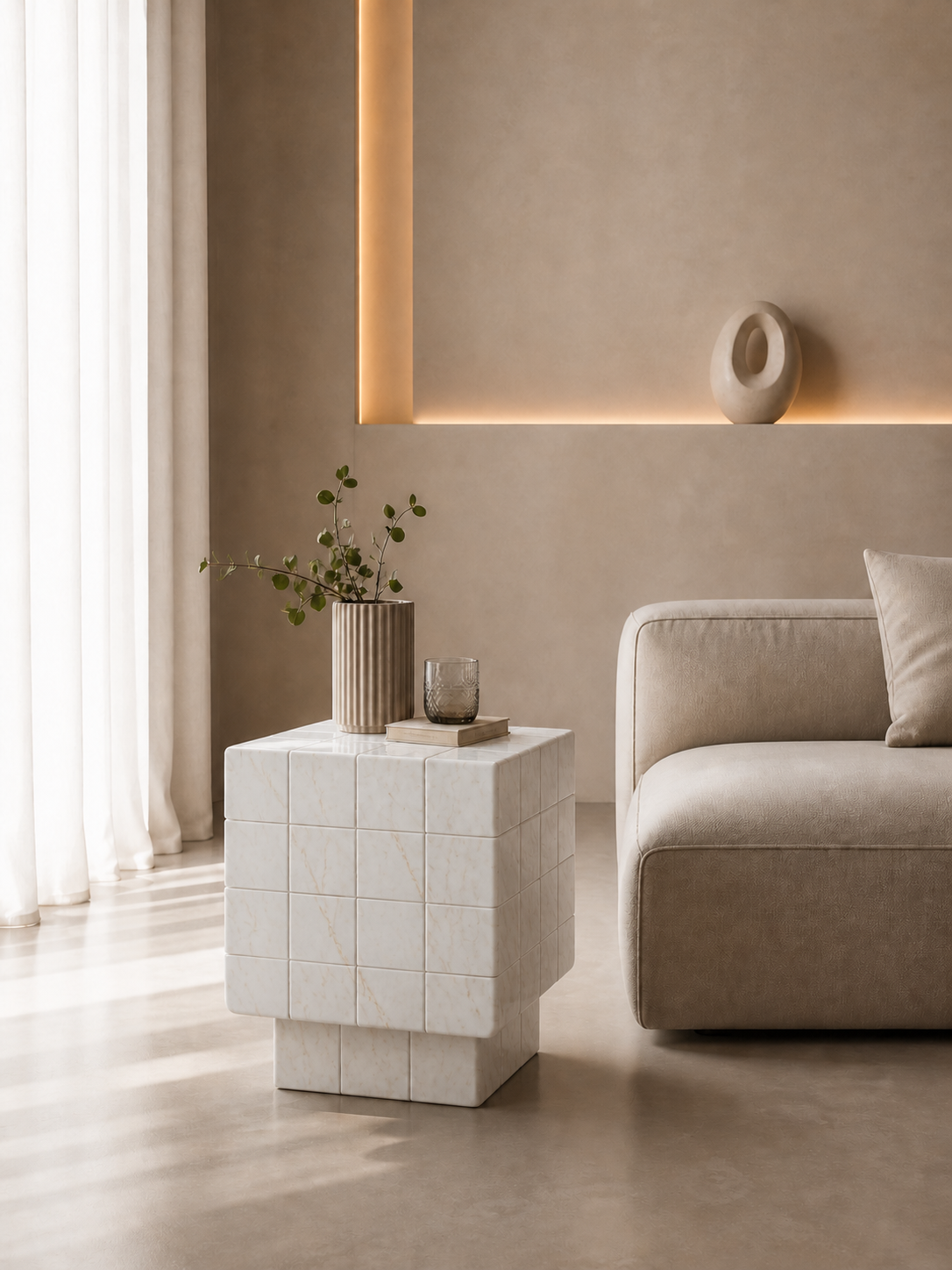 Cubrixa Side Table - View 3
