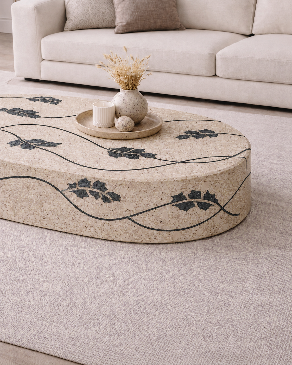 Flow Stem Inlayed Table - View 3
