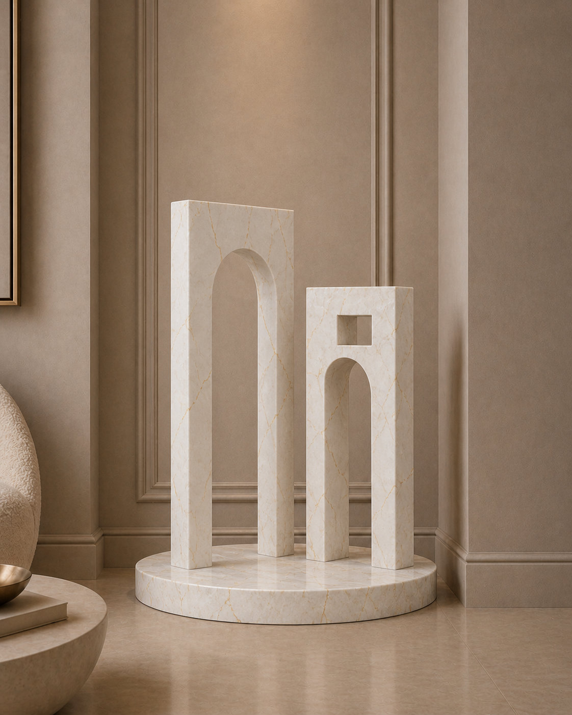 Marble Gate Duo - Botticino Oro