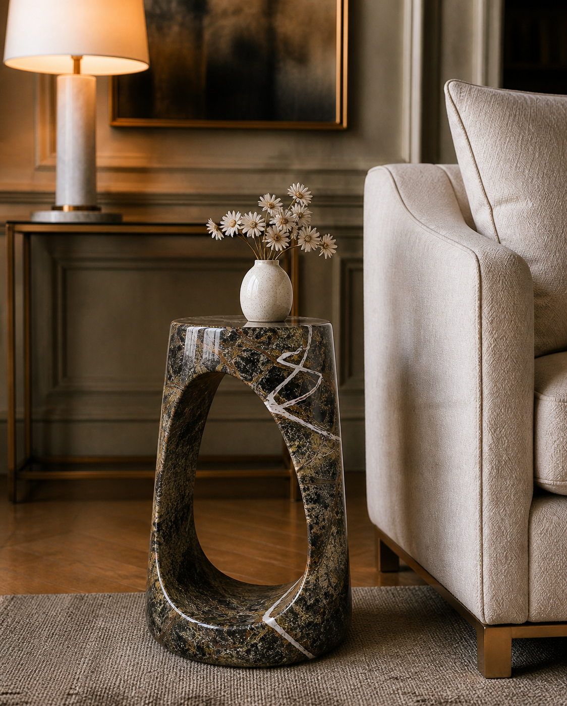 Canyon Arch Side Table - Bidasaro green