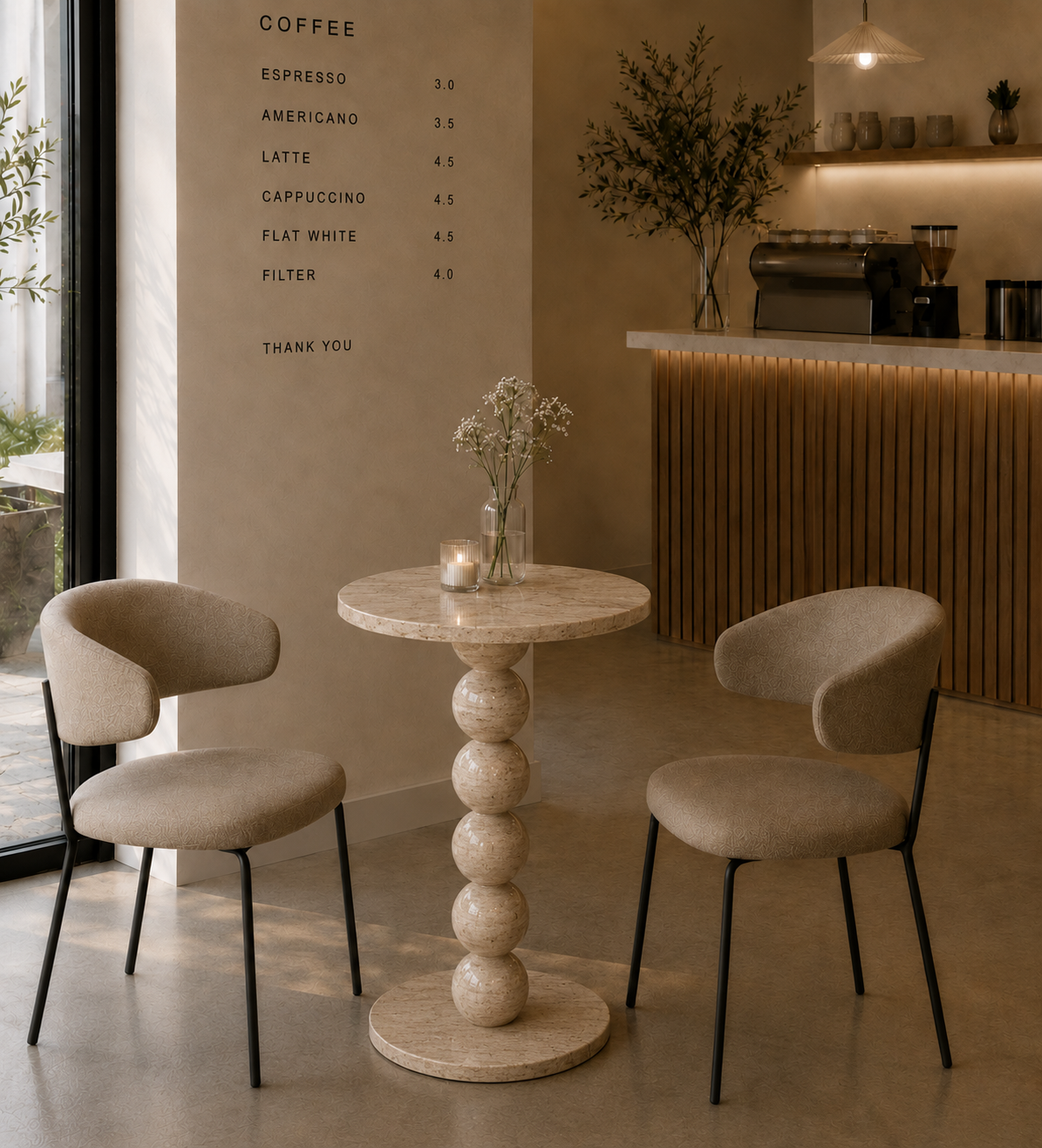 Sphere Column Bistro Table