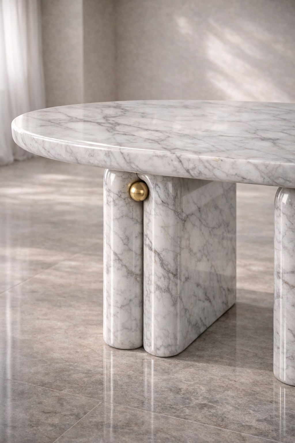 Canyon Arch Marble Table - View 2