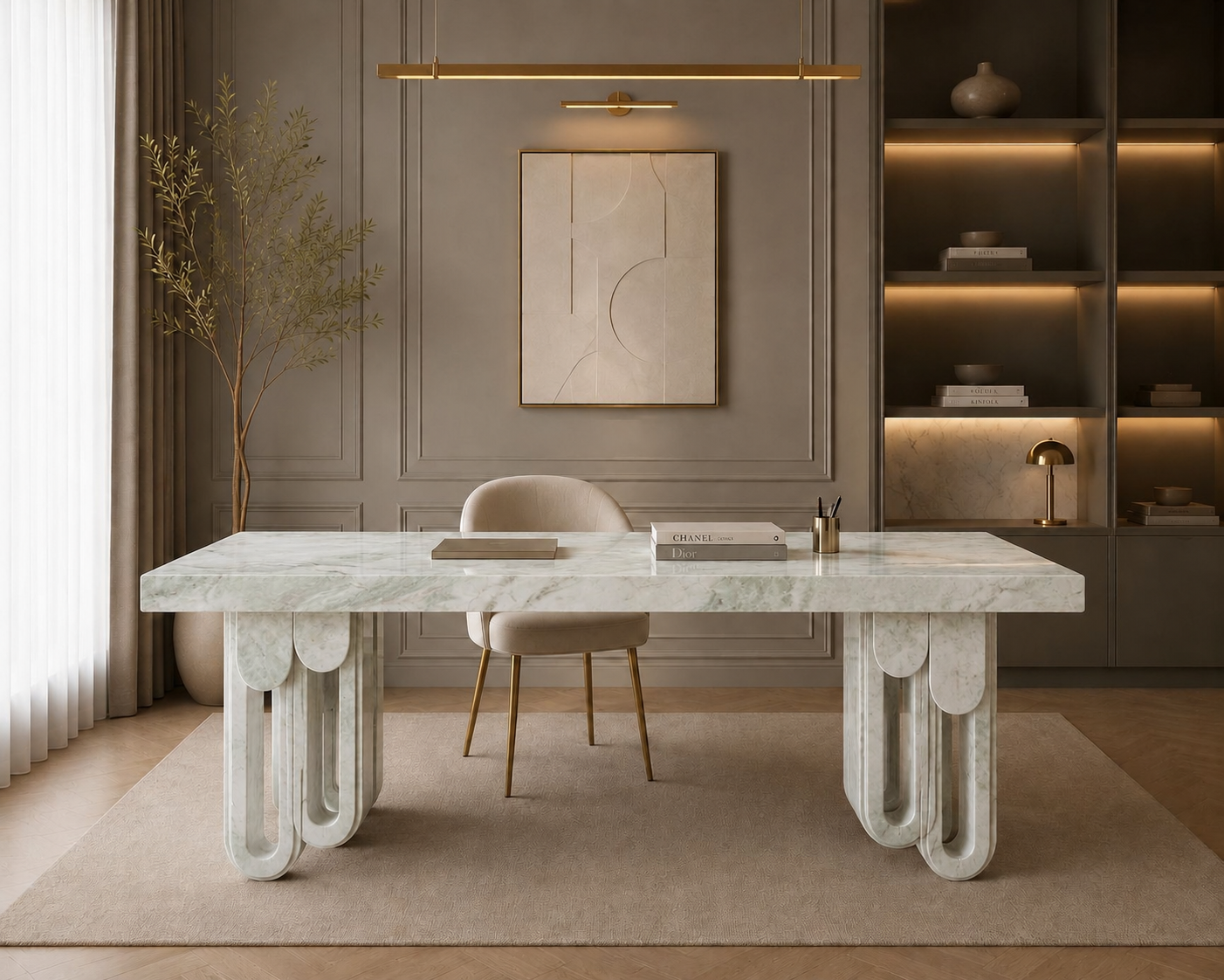 Aureline Sculptural Desk