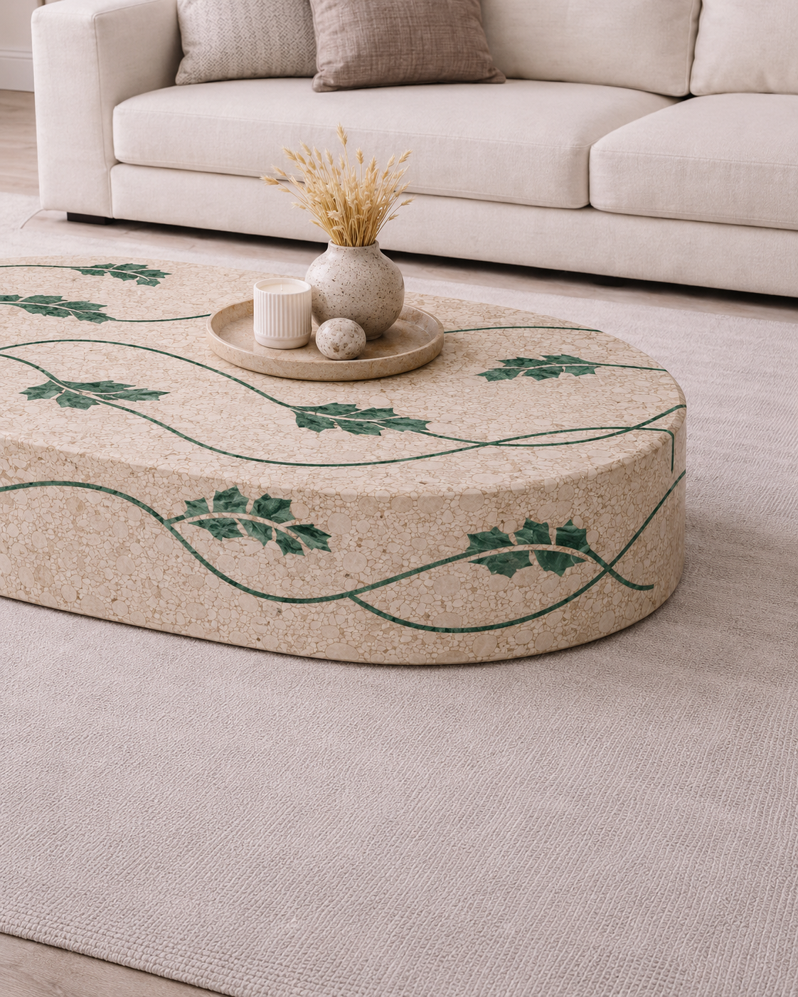 Flow Stem Inlayed Table - View 3