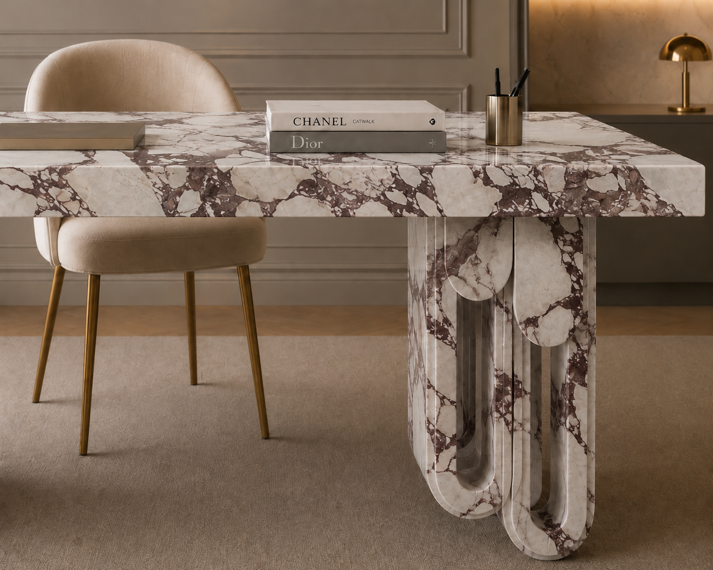 Aureline Sculptural Desk - View 3