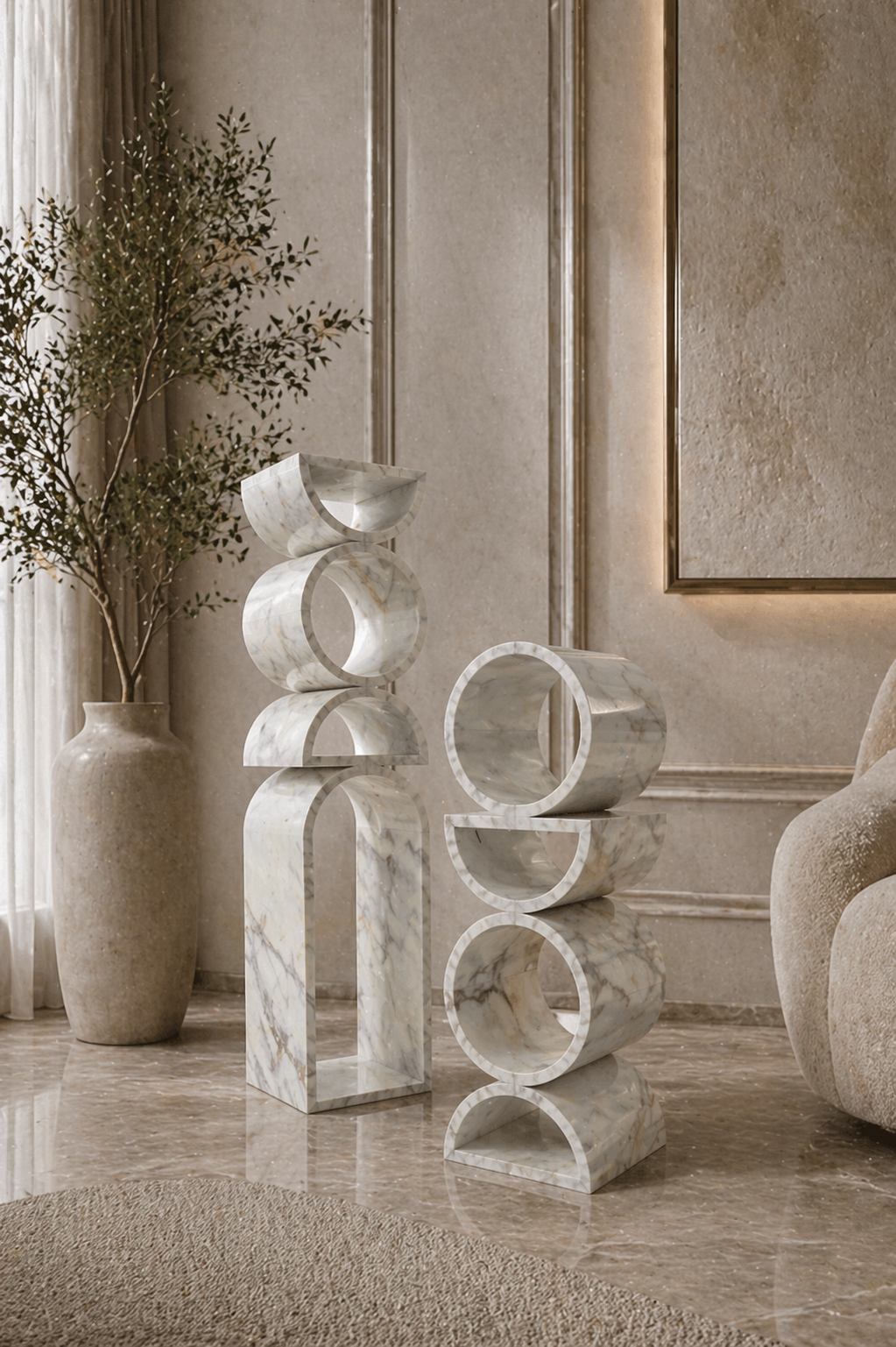 Canyon Ring Stack - Glacier Silk