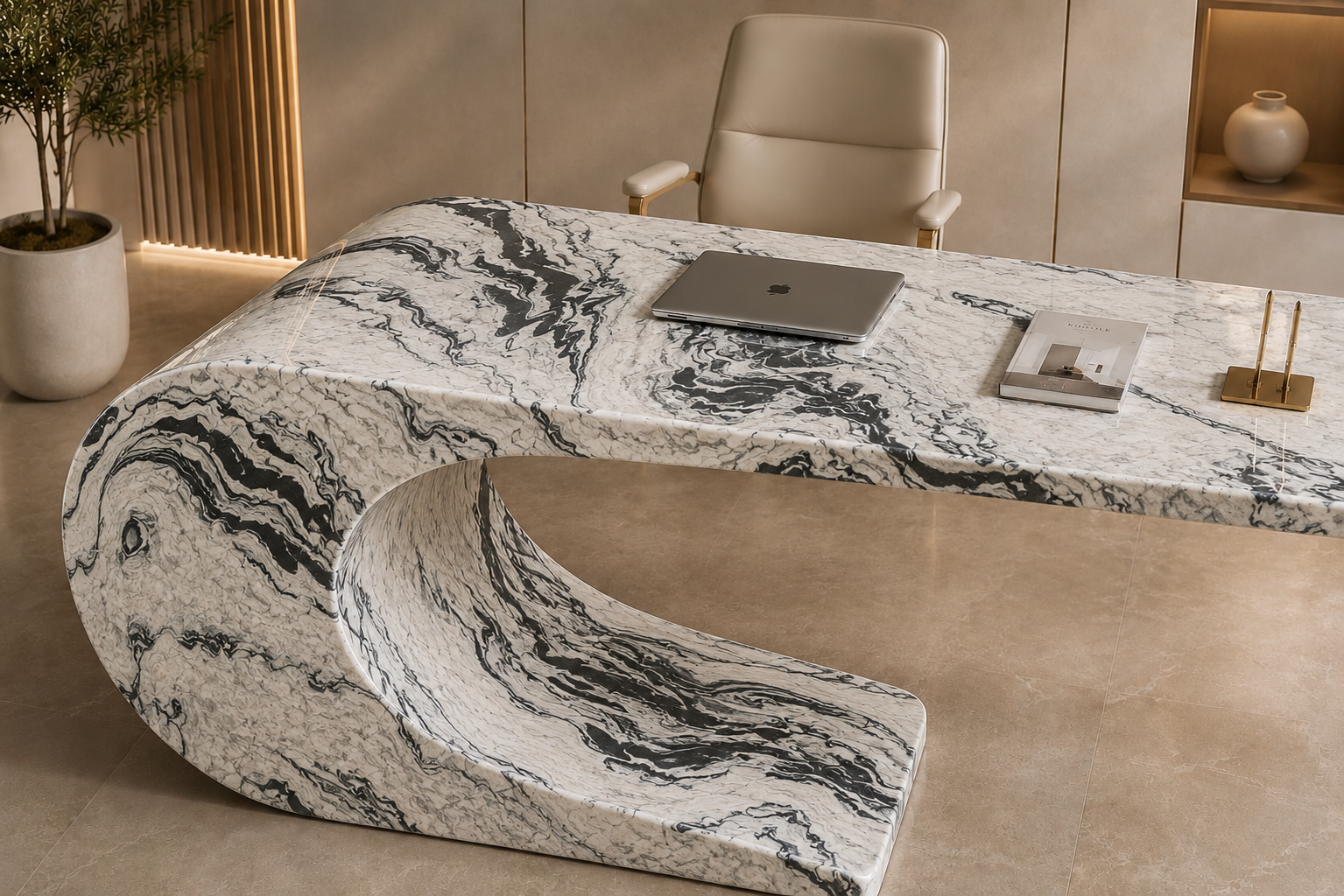 Cantilever Loop Desk - View 3