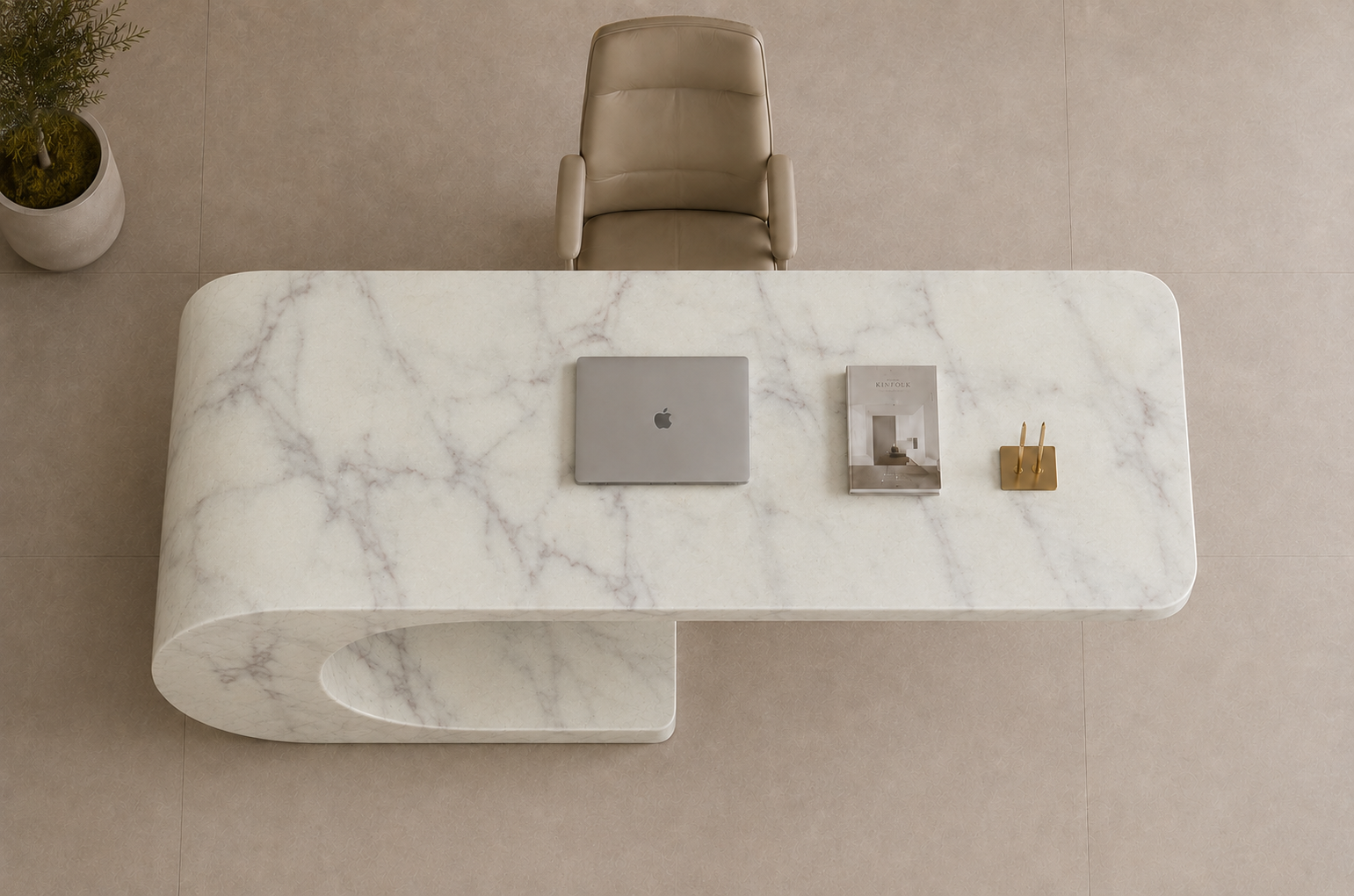 Cantilever Loop Desk - View 2