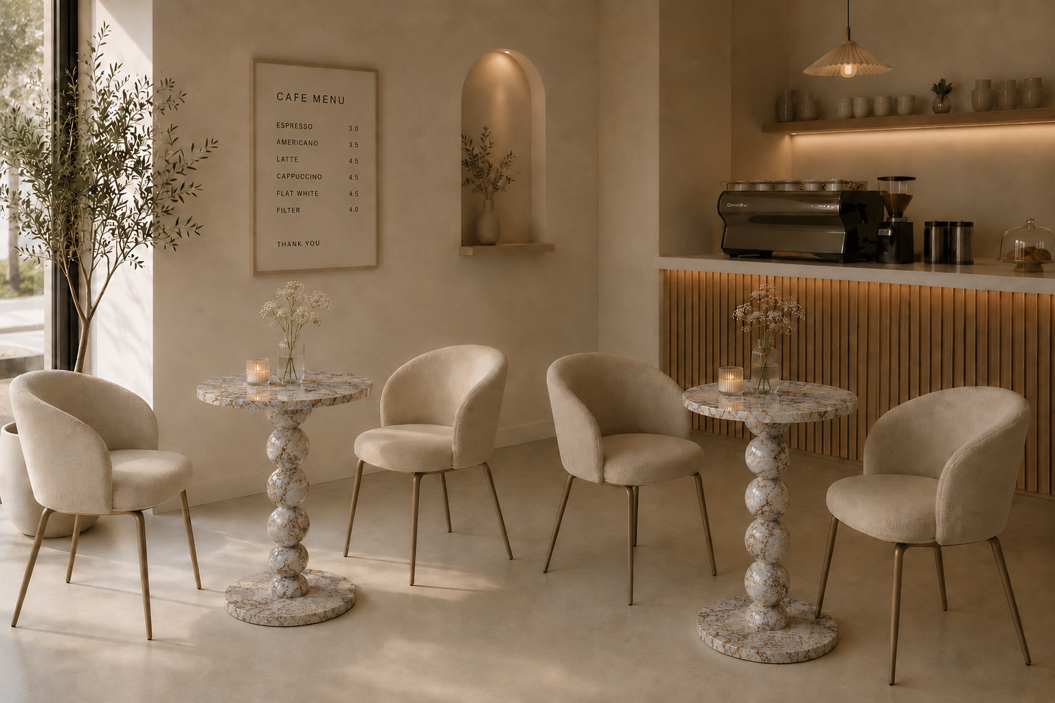 Sphere Column Bistro Table - View 2