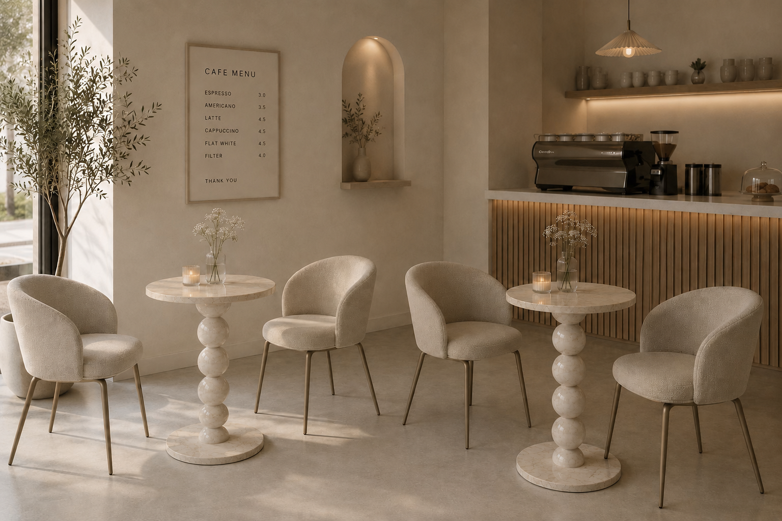 Sphere Column Bistro Table - View 2