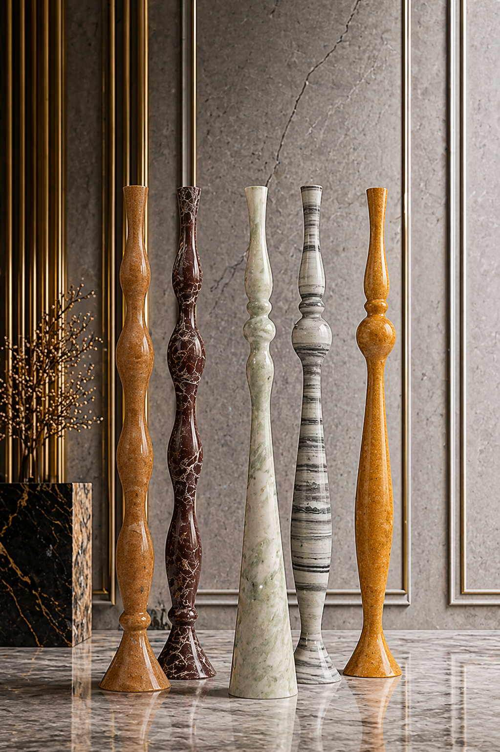 Ivory Spire Sculpture Set - View 5