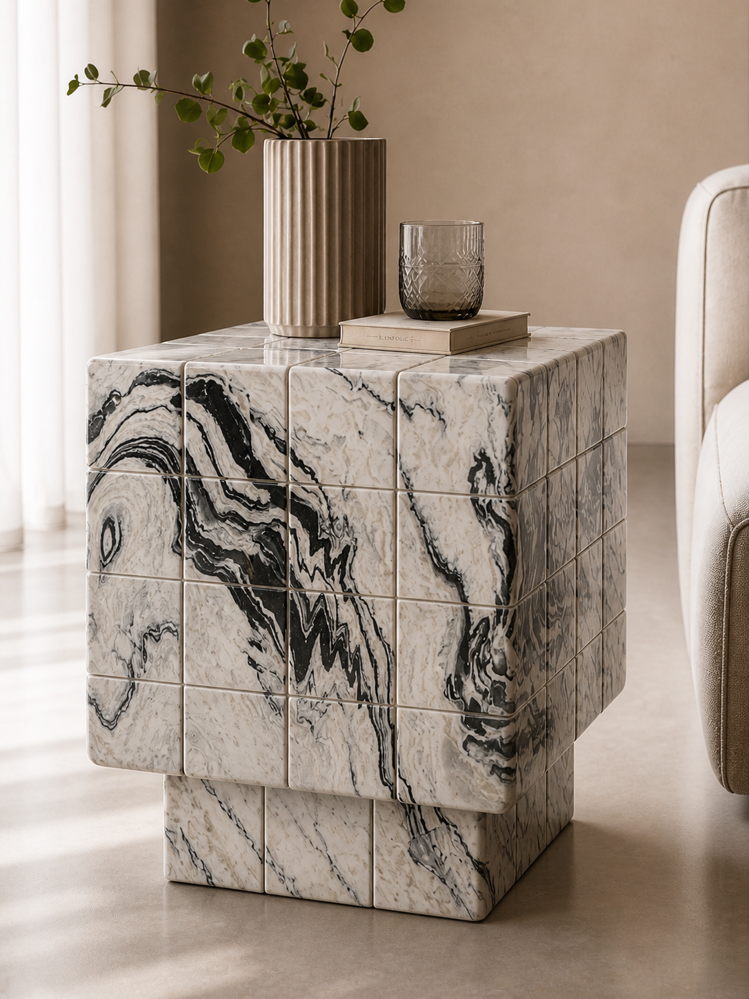Cubrixa Side Table - View 4