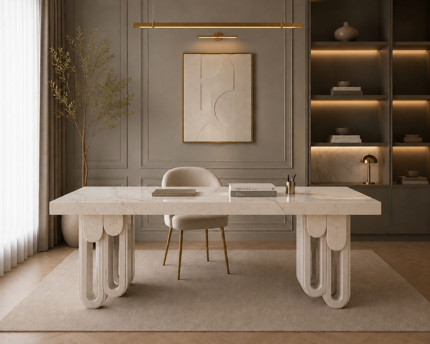 Aureline Sculptural Desk - View 1