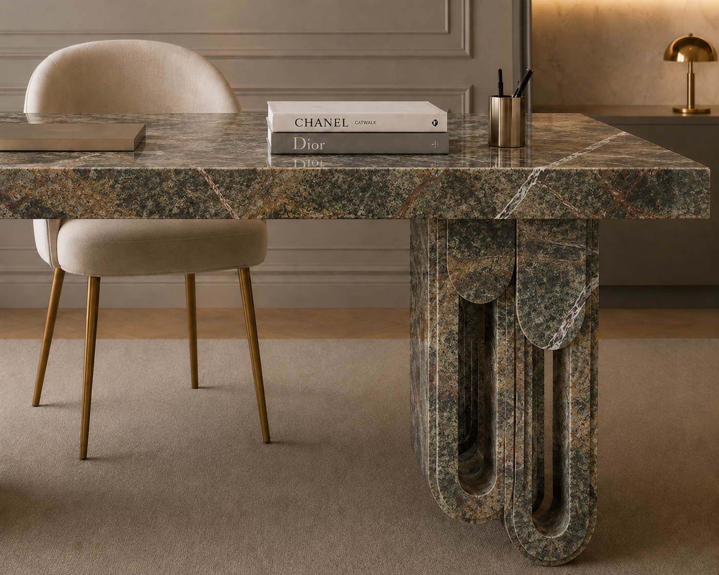 Aureline Sculptural Desk - View 3