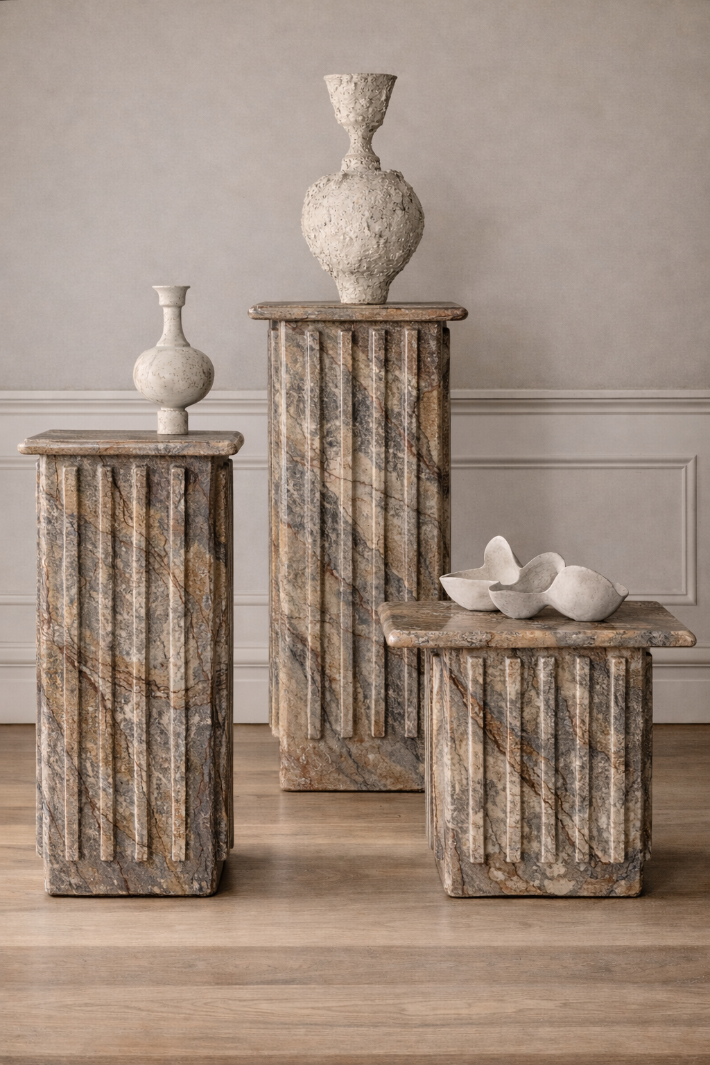 Roman Veil Pedestal Set - View 2