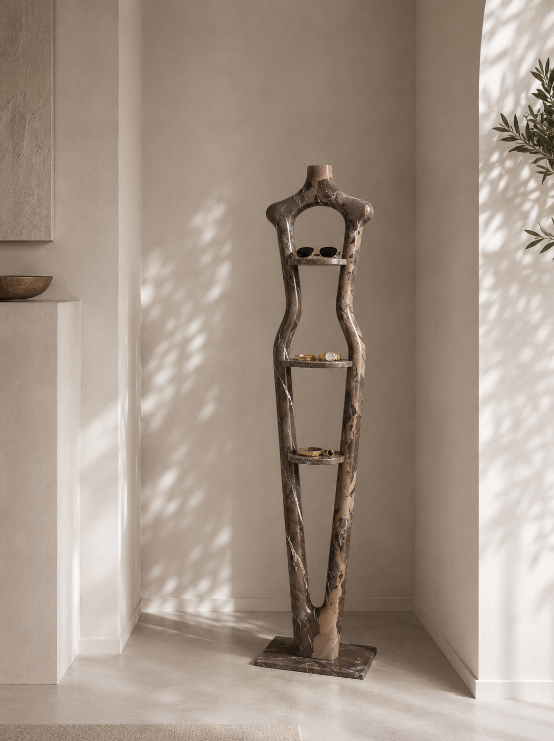 Silhouette Luxe Shelf - Zentari Brown