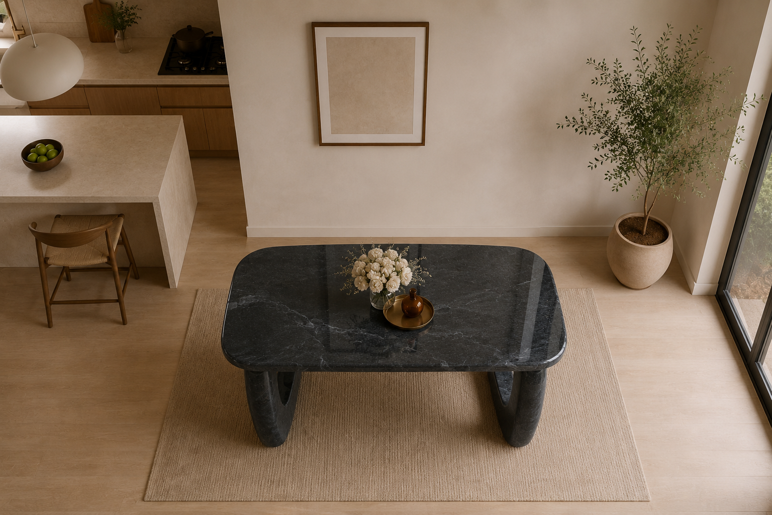 Aurelia Arch Dining Table - Black valeriano