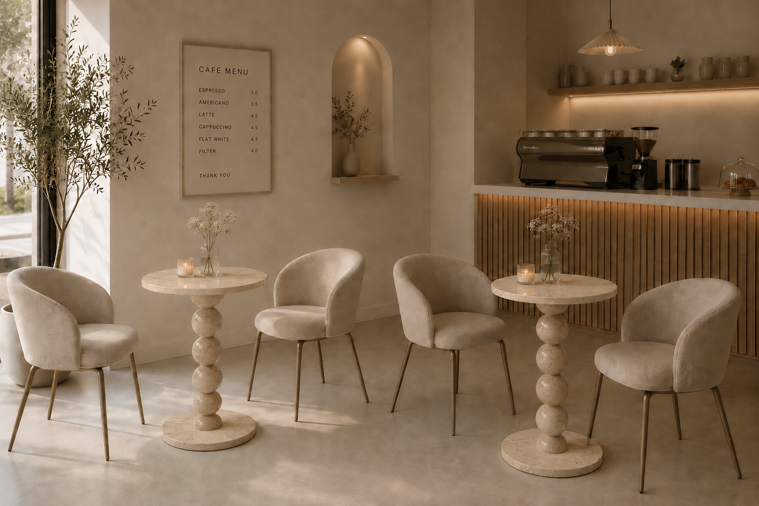 Sphere Column Bistro Table - View 2
