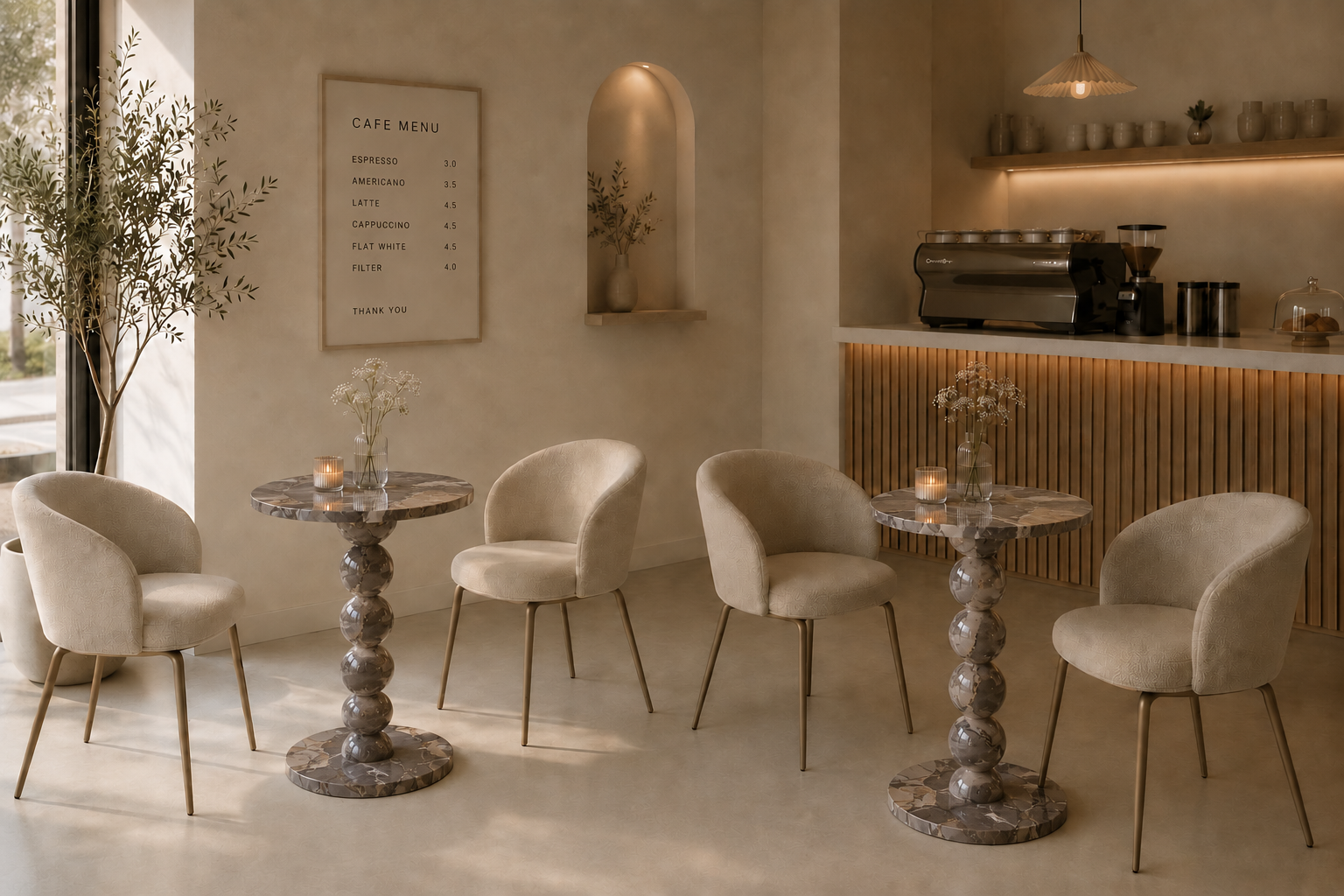 Sphere Column Bistro Table - View 2