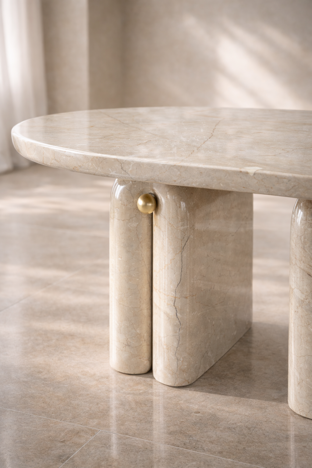 Canyon Arch Marble Table - View 2