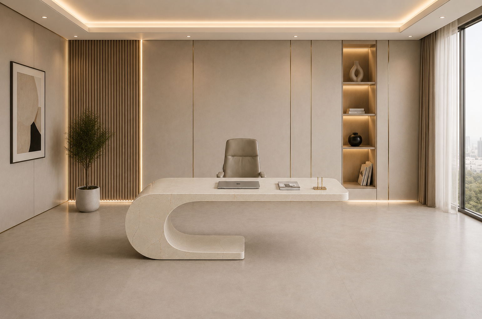 Cantilever Loop Desk - View 1