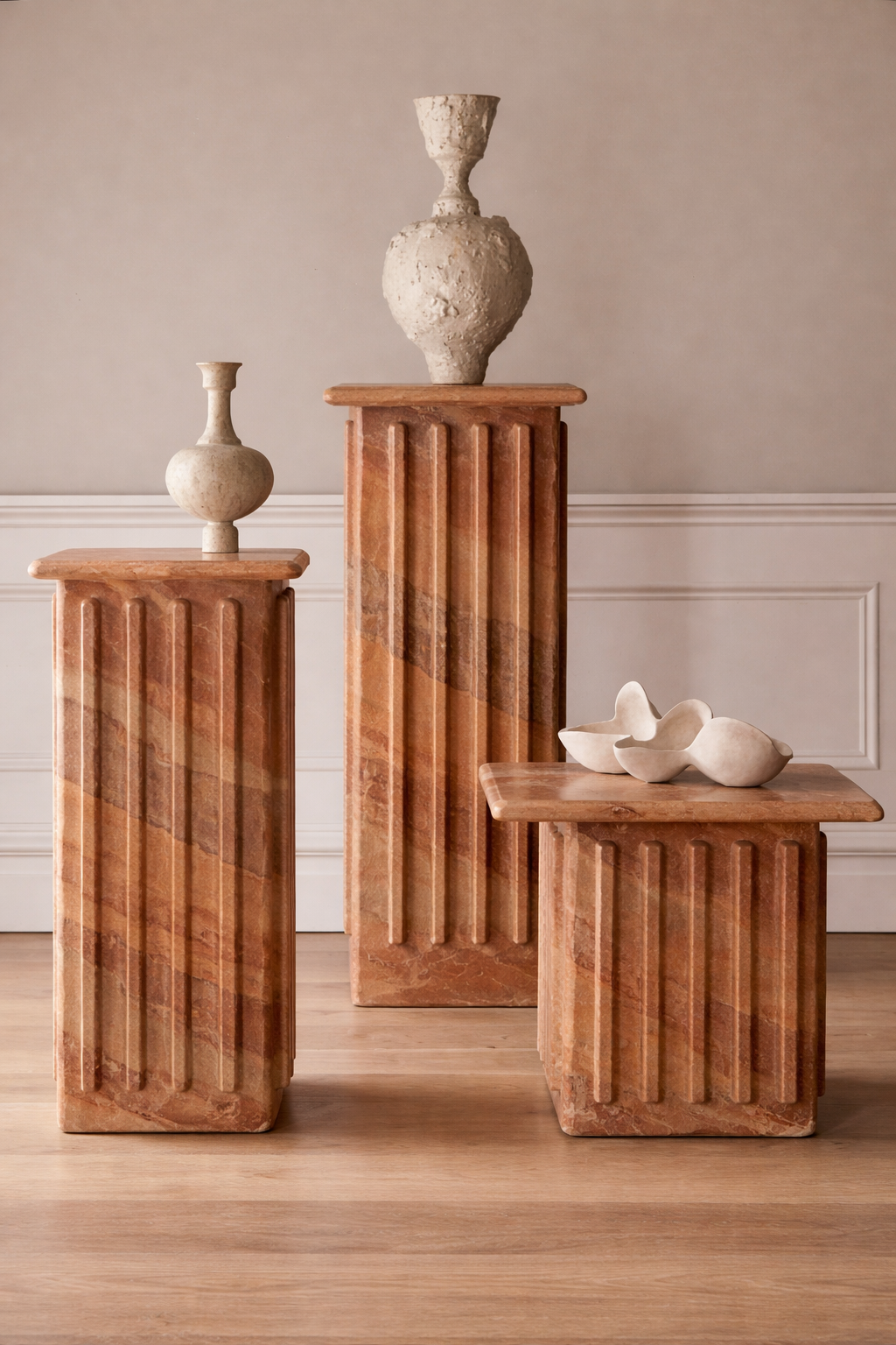 Roman Veil Pedestal Set - View 2