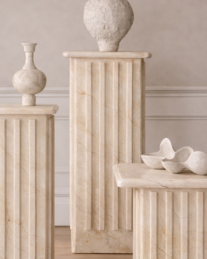 Roman Veil Pedestal Set - View 4