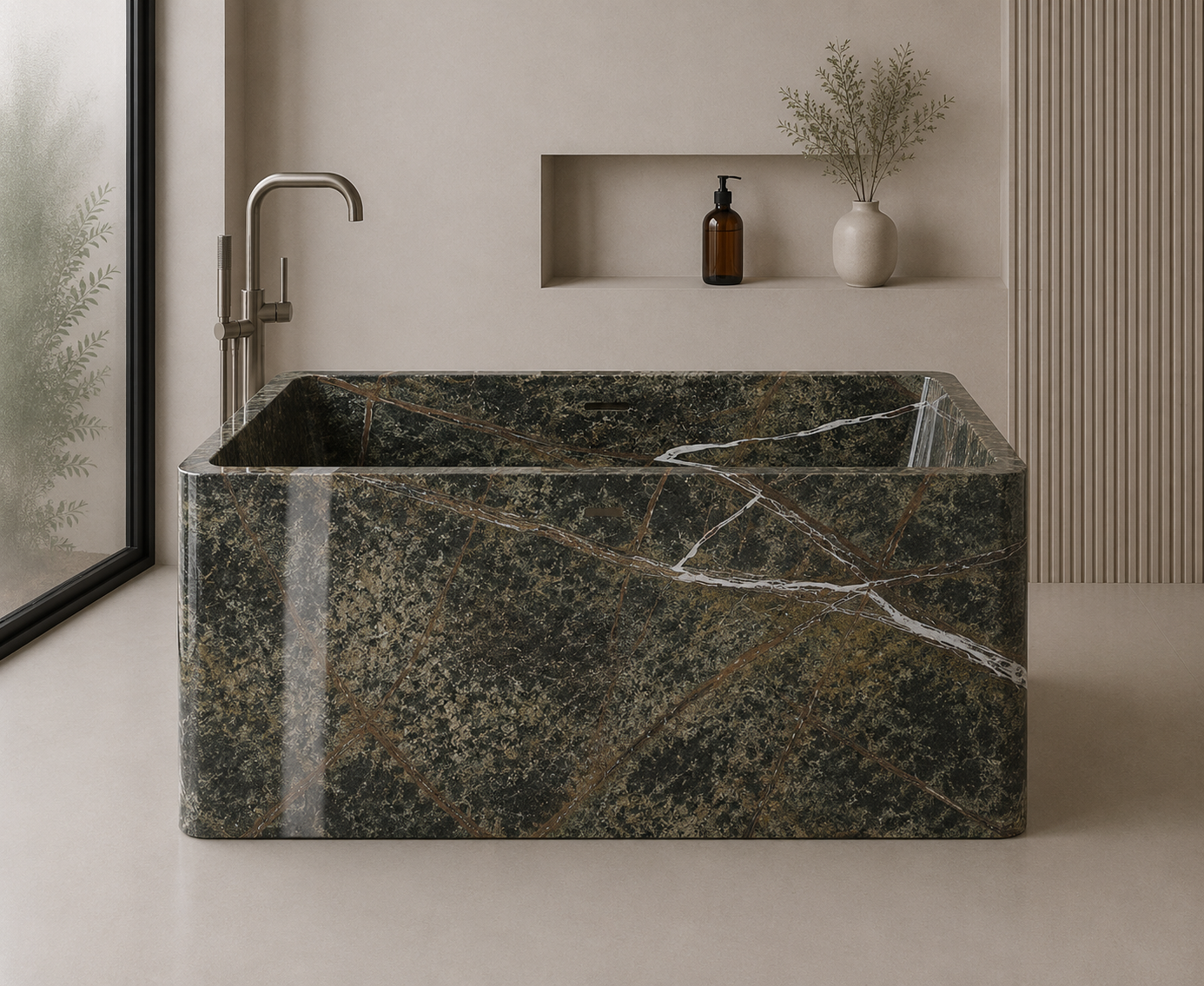Monterra Stone Bath - Bidasaro green